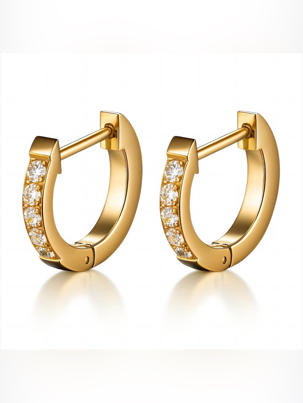 SMJ016 | Elegant Crystal Huggie Earrings